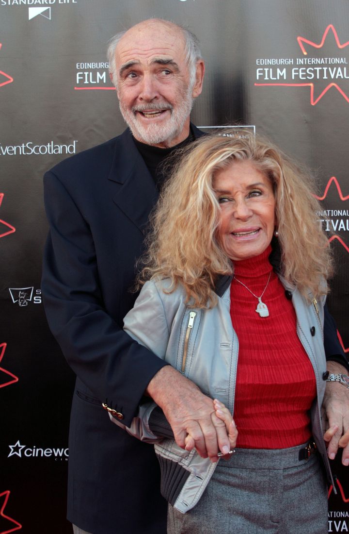 Sir Sean Connery and his wife Micheline Roquebrune