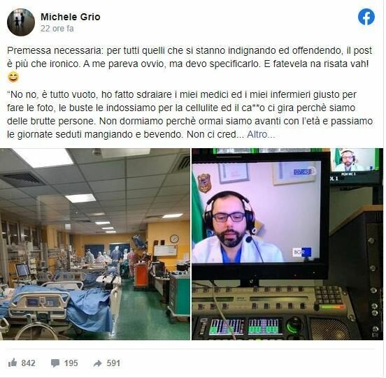 Il post del dottor Michele