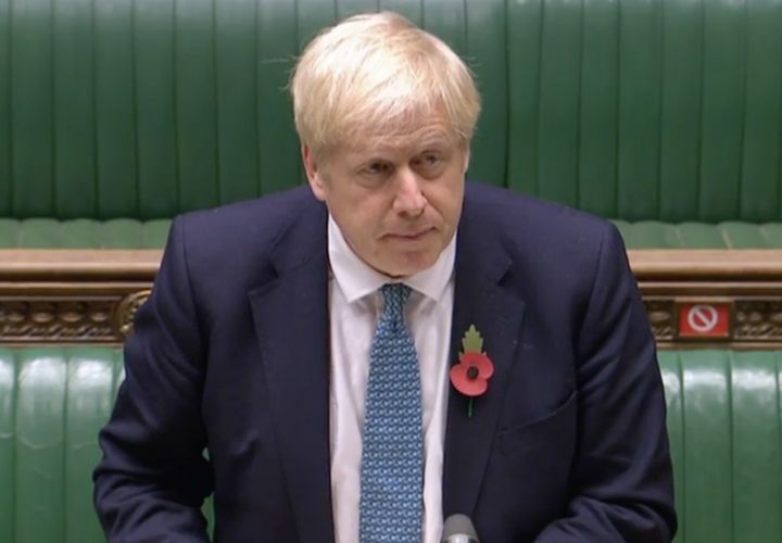 Boris Johnson in the Commons