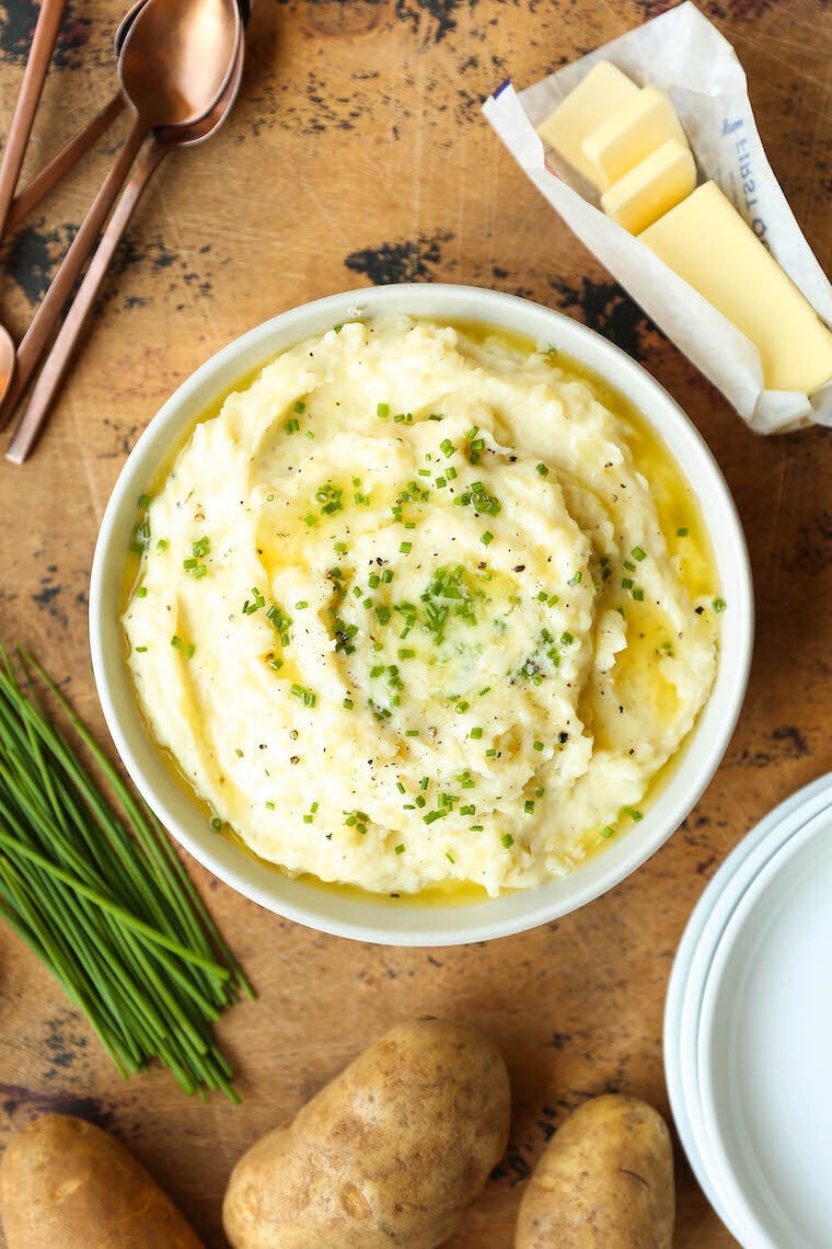 Slow Cooker Cheesy Bacon Ranch Potatoes - Damn Delicious