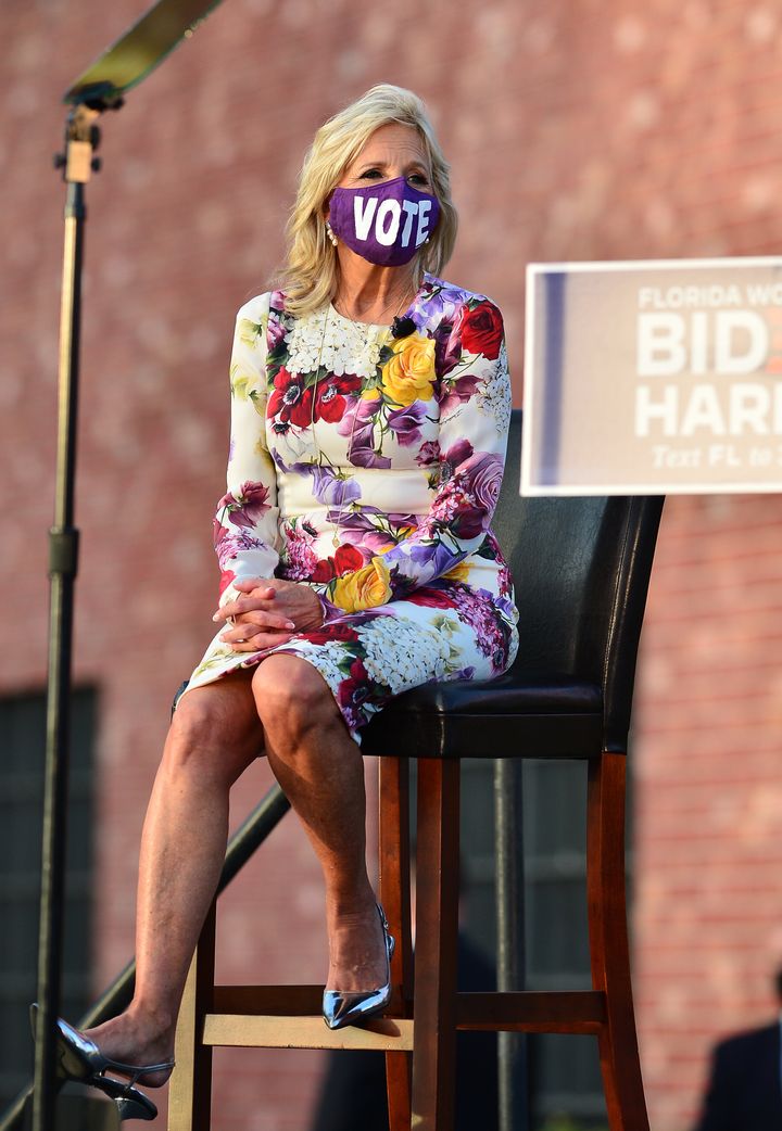 Σε εκστρατεία υπέρ του συζύγου της στην Φλόριντα στις 5 Οκτωβρίου του 2020.