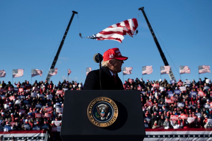 In President Donald Trump's final speech in Pennsylvania before Election Day, he painted a largely fabricated image of Joe Bi