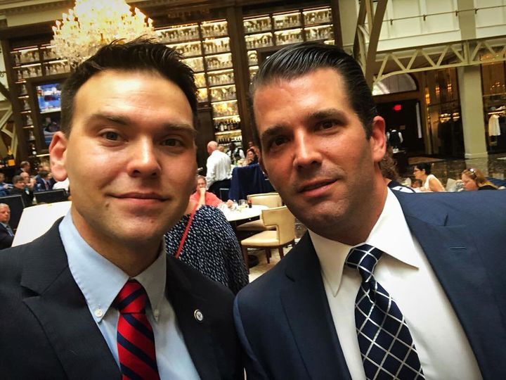 Pro-Russia disinformation specialist Jack Posobiec and Donald Trump Jr. have been in contact for years.