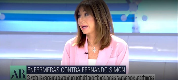 Ana Rosa Quintana, durante su programa.