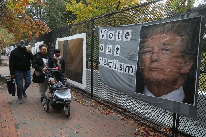 Protesta contra Trump por sus declaraciones racistas durante el movimiento 'Black Lives Matter'