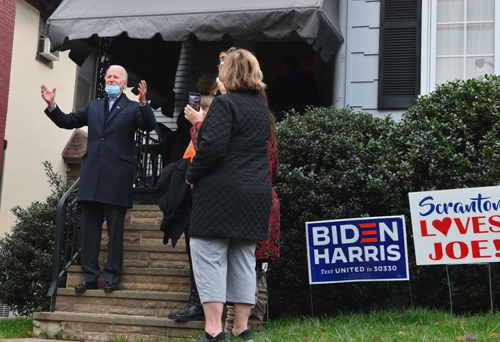 "No matter where I’ve gone in life, I’ve always been led by the values that Scranton instilled in me at a young age," Biden has said of his Pennsylvania hometown. 