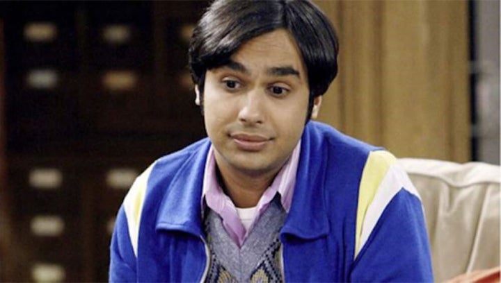 El actor Kunal Nayyar como Raj en 'The Big Bang Theory'.