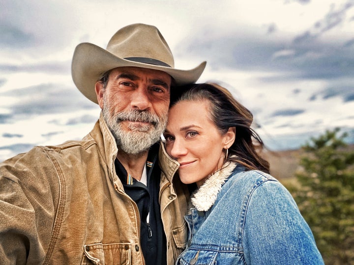 Actor Jeffrey Dean Morgan and his wife, actor Hilarie Burton.