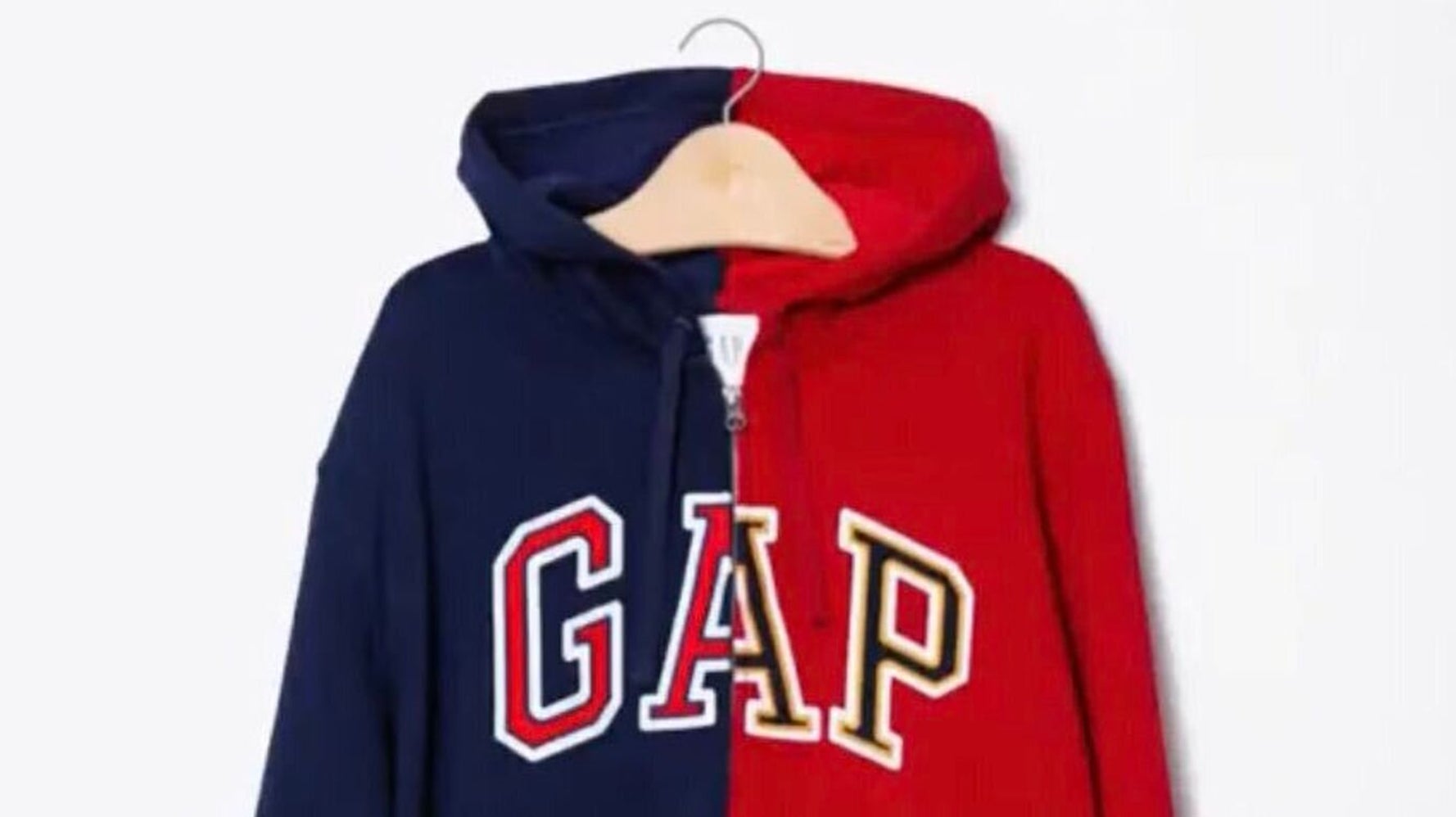 空気読んで Gapが青と赤のパーカーで大統領選にメッセージ 反感を買って削除 ハフポスト 空気読んで Gapが青と赤のパーカーで大統領選にメッセージ 反感を買って削除 ハフポスト