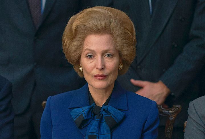 Gillian Anderson plays Margaret Thatcher in The Crown