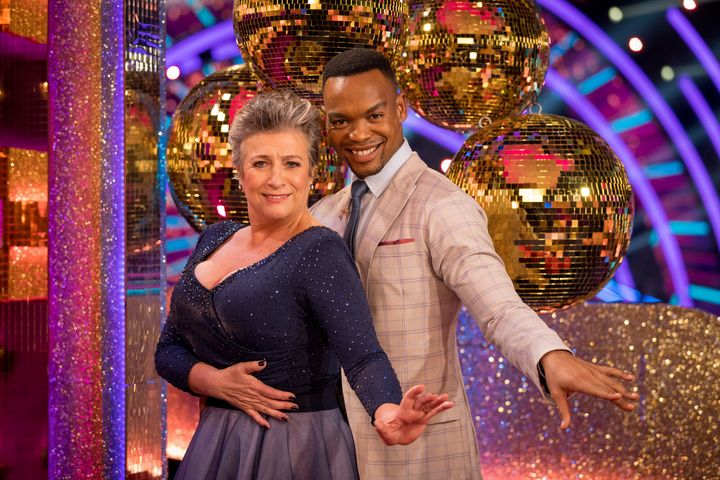 Caroline Quentin was partnered with Johannes Radebe on last year's series of Strictly.