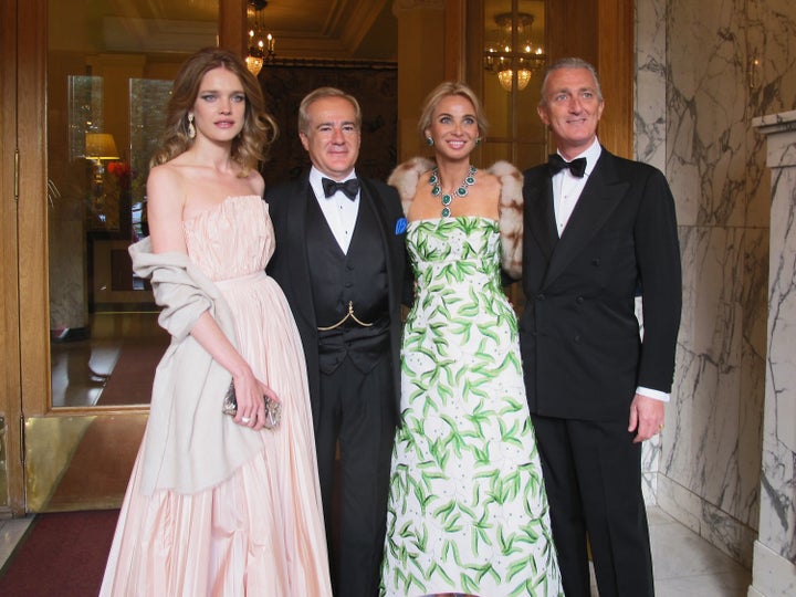 Natalia Vodianova, Allen Sanginés-Krause, Corinna Larsen y Paolo Borghese.