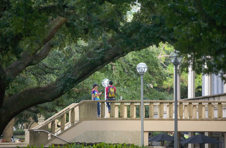 A student (not pictured) at Louisiana State University in Baton Rouge was arrested earlier this week after an alleged hazing incident that left another student on life support.