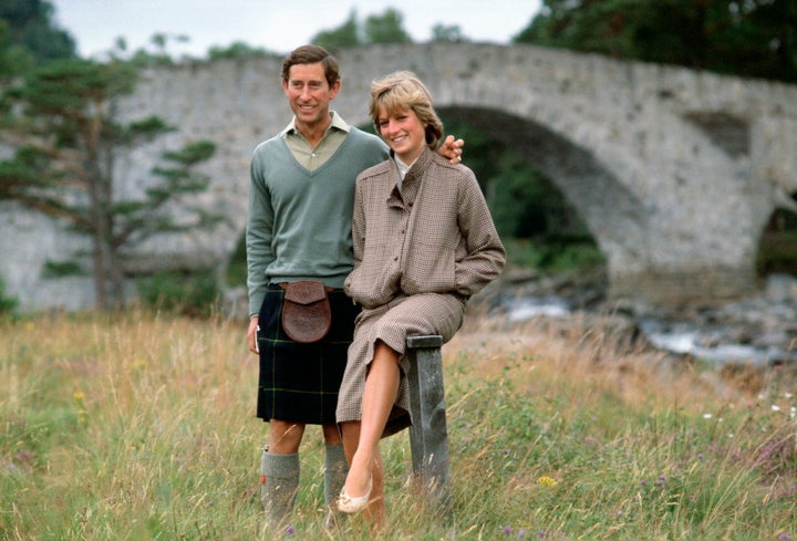 Prince Charles on his honeymoon with Princess Diana.