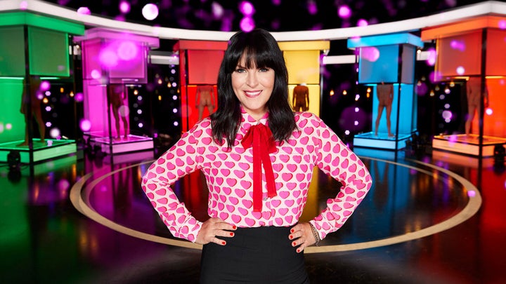 Anna Richardson on the set of Naked Attraction