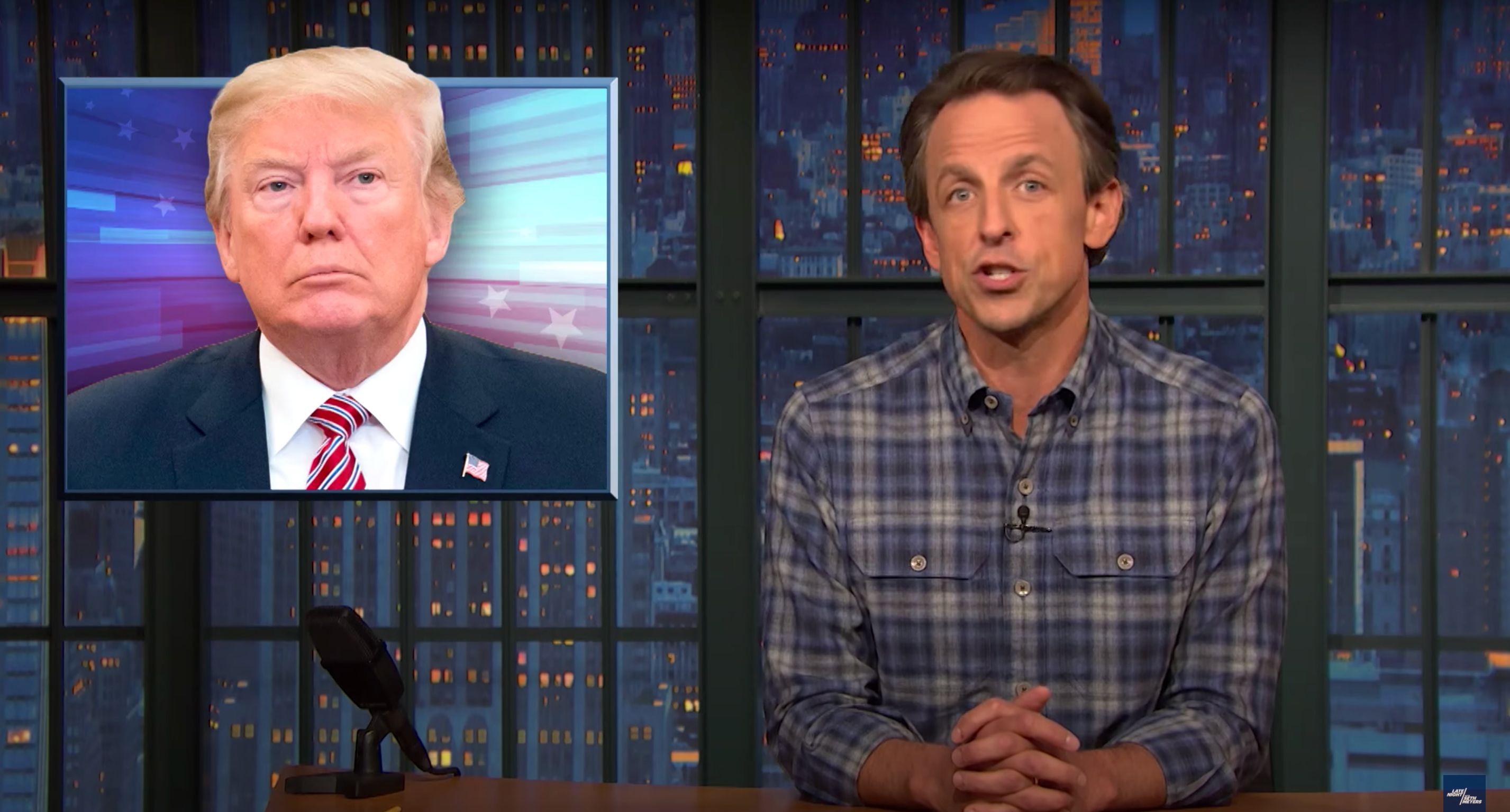 Seth Meyers Mocks 'Political Mastermind' Trump's Election 'Hack ...