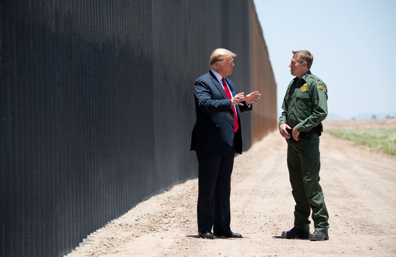 Trump could reallocate limited funds to build part of his long-promised wall along the Mexican border. But Biden could undo it. 
