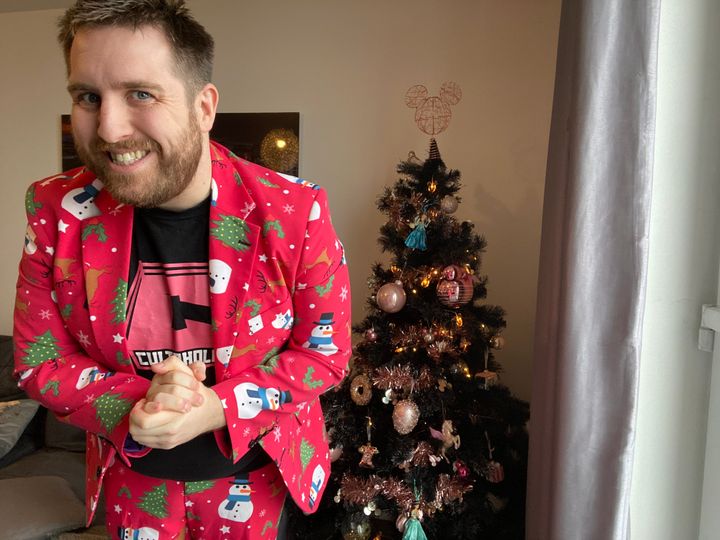 Tom's Christmas tree is out – and so is his Christmas suit.