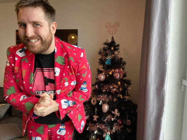 Tom's Christmas tree is out – and so is his Christmas suit.