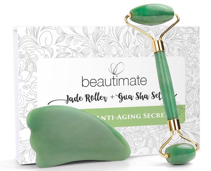 <a href="https://www.huffpost.com/entry/jade-rollers_n_5a1c56f6e4b0e771d6b7f3a7" target="_blank" rel="noopener noreferrer">Our beauty editor road-tested jade stones</a> and dubbed them a good buy for beauty lovers who enjoy the “the ritualistic aspect of sticking to a beauty routine.” Get this set <a href="https://goto.walmart.com/c/2055067/565706/9383?subId1=5&subId2=30days-day1&subId3=Day1-consumables&sharedid=30days20&veh=aff&sourceid=imp_000011112222333344&u=https%3A%2F%2Fwww.walmart.com%2Fip%2F60-Off-Beautimate-Facial-Jade-Roller-Gua-Sha-Tool-Set%2F689568728" target="_blank" rel="noopener noreferrer">on sale for $16 at Walmart</a> right now.