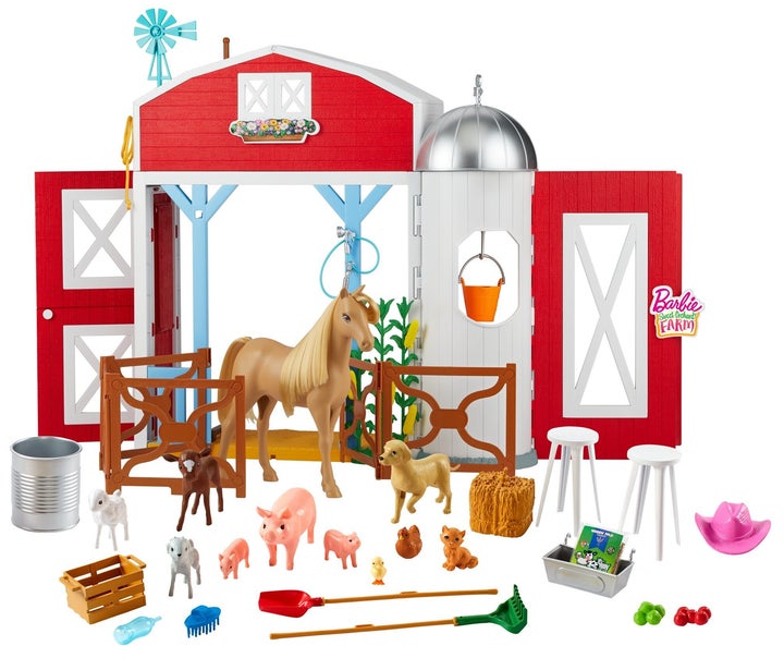 <a href="This Barbie set might inspired the independent play parents everywhere need right now." target="_blank" rel="noopener noreferrer">This farm barn Barbie set</a> might inspire the independent play parents everywhere need right now.