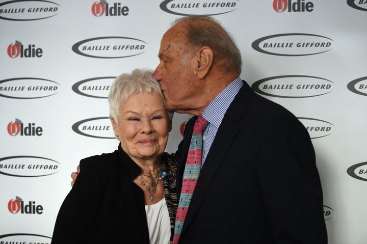 Dame Judi Dench and Geoffrey Palmer attending The Oldie of the Year Awards