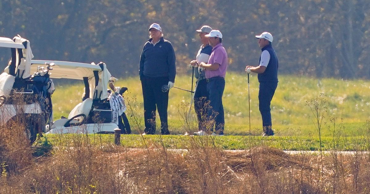 President Trump Releases Statement From The Golf Course On Projected Biden Win