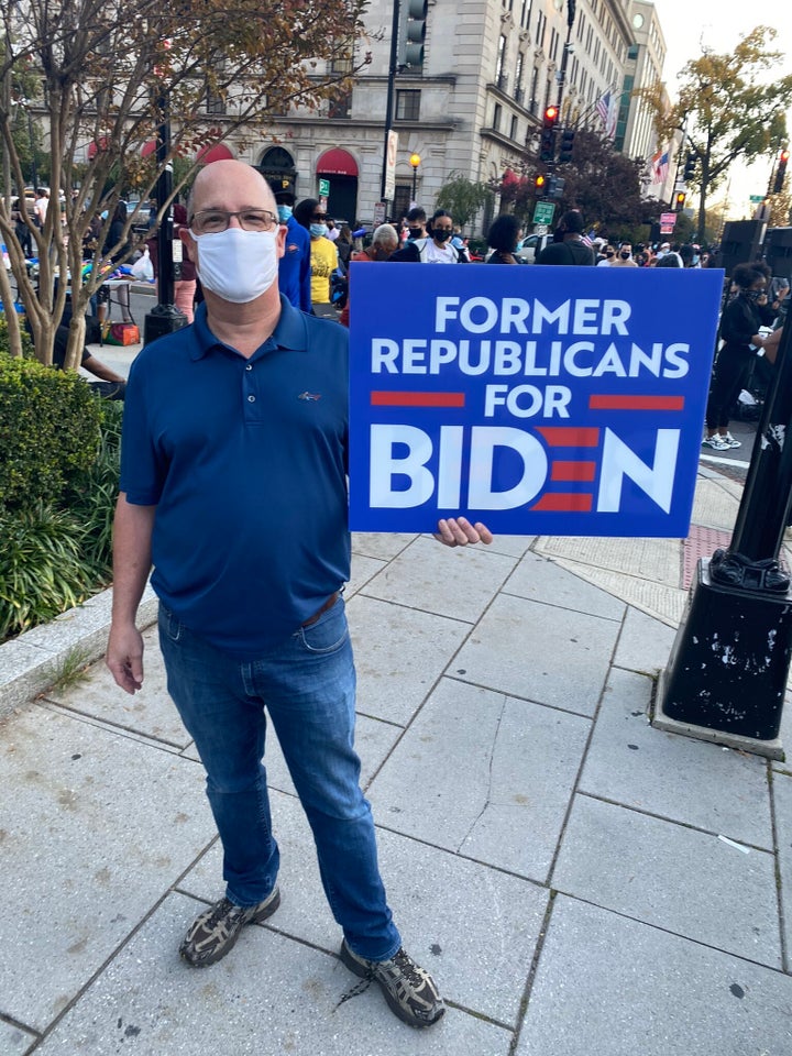 Ken drove from Annapolis, Maryland, to participate in the celebration in Washington, D.C., once he heard that Joe Biden had become the president-elect.