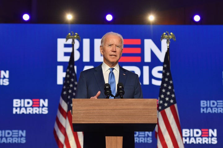 President-elect Joe Biden addressing the nation.