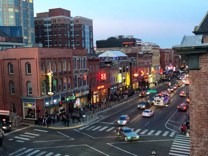 A dispute in downtown Nashville, Tennessee, (pictured) early Sunday morning led to several people being shot, police said.