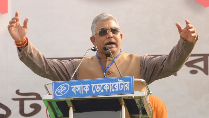 West Bengal BJP president Dilip Ghosh in a file photo. 