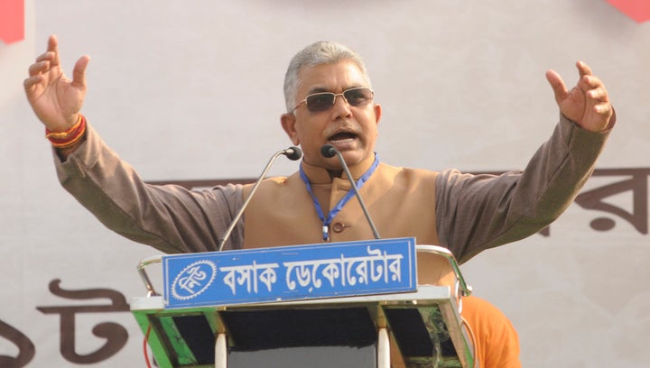 West Bengal BJP president Dilip Ghosh in a file photo. 