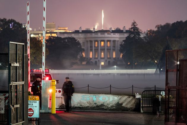 The White House on Sunday morning.