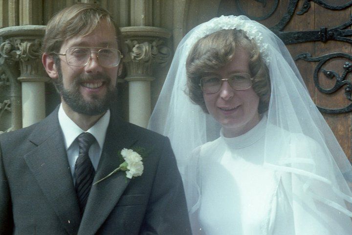 My mum and dad's wedding in Bristol in August 1979