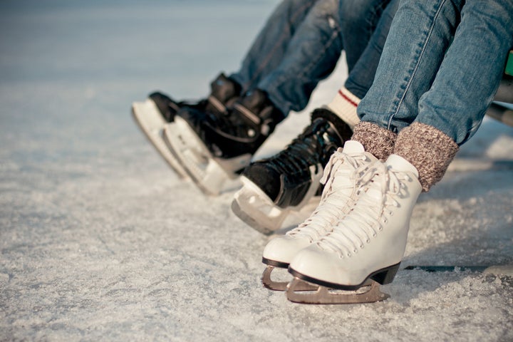 Canadians lace up their skates in this undated stock photo. Infectious disease experts say ice skating is generally safe while trying to avoid COVID-19, but it's best to do it outside while avoiding crowds.