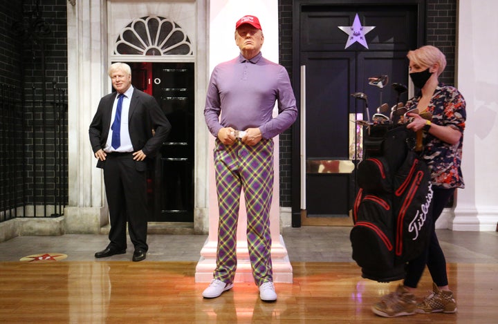 Madame Tussauds London said its Trump makeover is meant "to reflect his potential 2021 wardrobe."