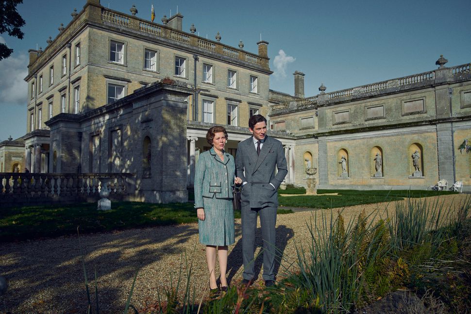 The Queen and Prince Charles, played by Josh O'Connor and Olivia Colman