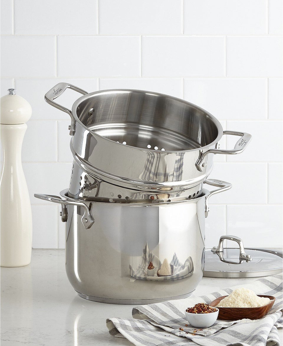 All-Clad Stainless Steel 6 Qt. Covered Stockpot - Macy's