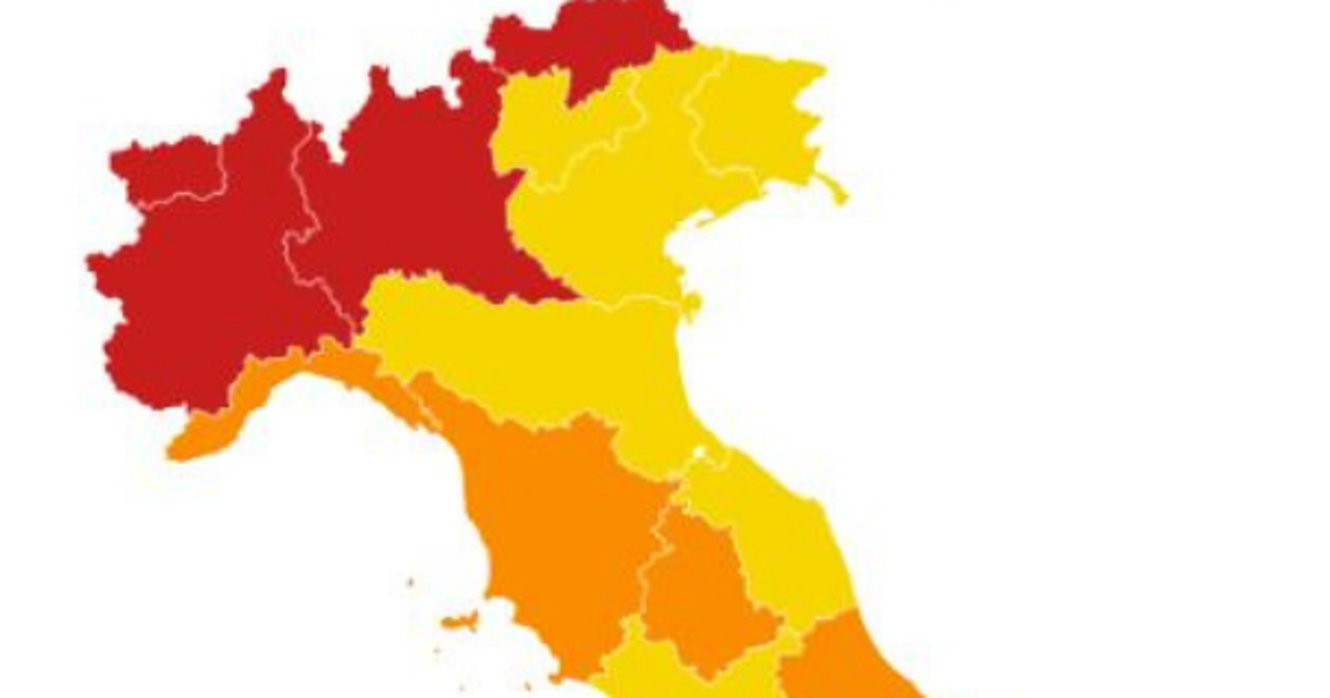 Aree gialle, arancioni e rosse. Le regole regione per regione dell'Italia  divisa in tre | L'HuffPost