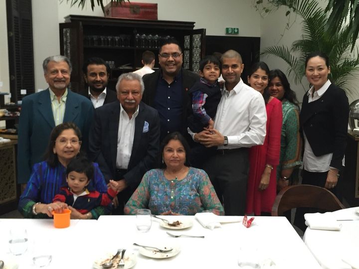 Vaishali Shah and family at Diwali lunch