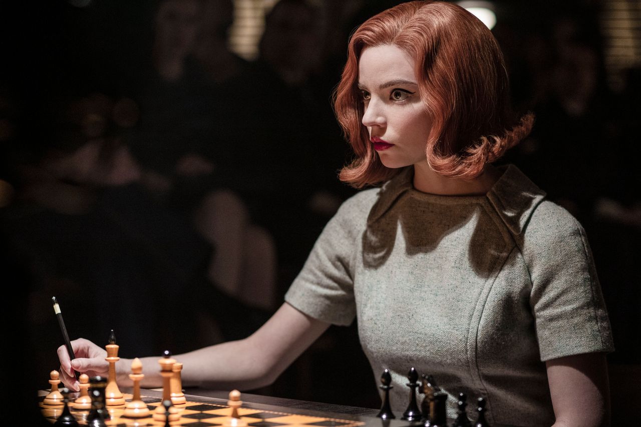 Anya Taylor-Joy plays chess prodigy Beth in The Queen's Gambit