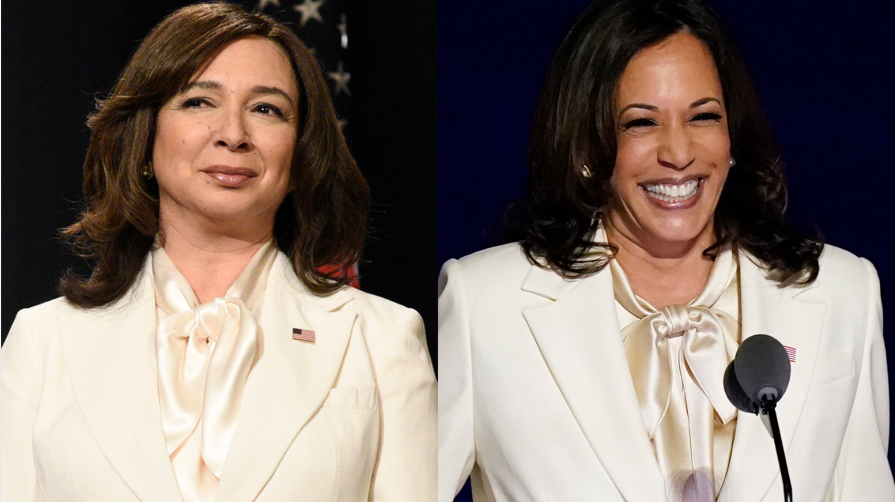 How 'SNL' Pulled Off Re-creating Kamala Harris' Pantsuit With A Melania ...