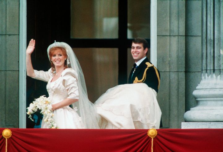 Prince Andrew and Sarah Ferguson at their 1986 wedding.