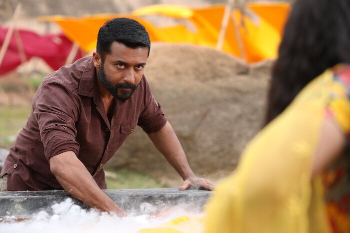 Suriya in a still from 'Soorarai Pottru'