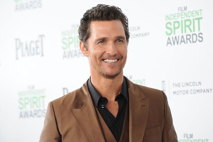 McConaughey attends the 2014 Film Independent Spirit Awards on March 1, 2014, in Santa Monica, California.
