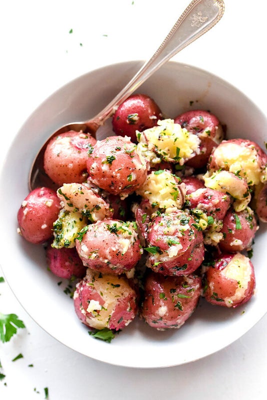 The Best Buttery Parsley Potatoes from Foodie Crush