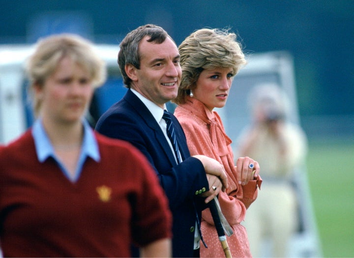 Princess Diana with her bodyguard Barry Mannakee in 1985.