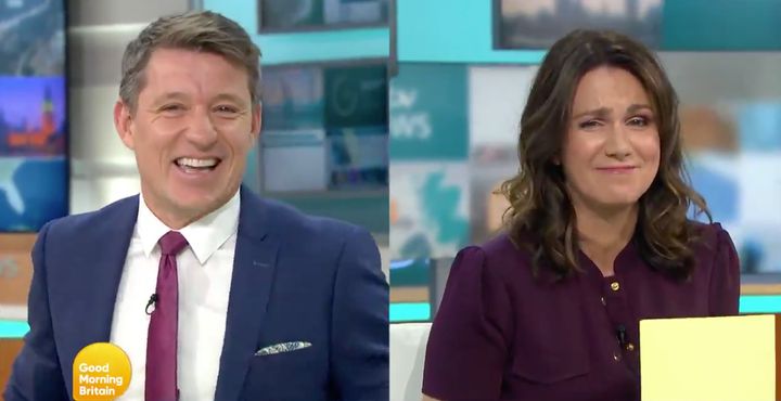 Ben Shephard and Susanna Reid on Good Morning Britain