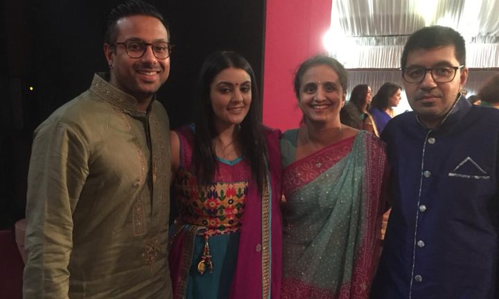Dhruv Upadhyaya celebrating Diwali with his family in happier times