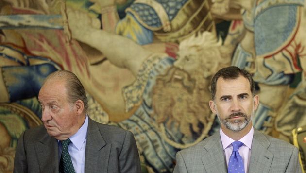 Juan Carlos I y Felipe